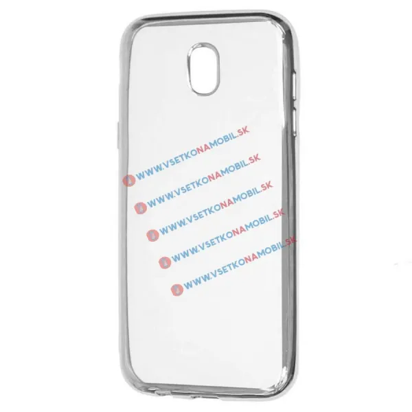 METALLIC Silikónový obal Samsung Galaxy J7 2017 (J730) strieborný