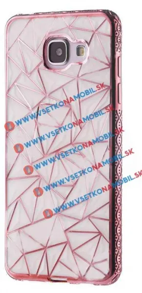 Gumený kryt Samsung Galaxy A5 2016 DIAMOND ružový