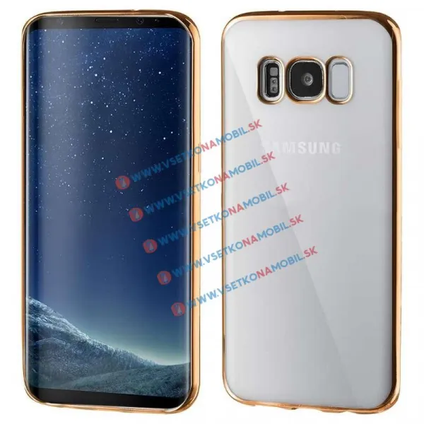 METALLIC Silikónový obal Samsung Galaxy S8 Plus zlatý