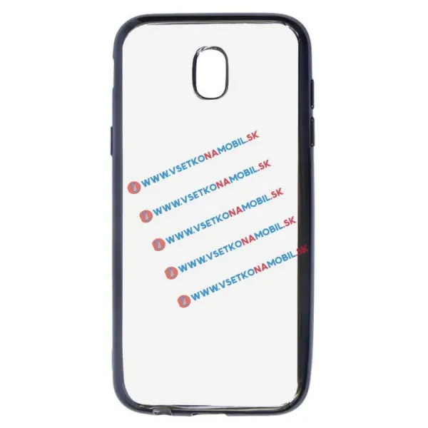 METALLIC Silikónový obal Samsung Galaxy J7 2017 (J730) čierny