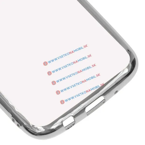 METALLIC Silikónový obal Samsung Galaxy J7 2017 (J730) strieborný