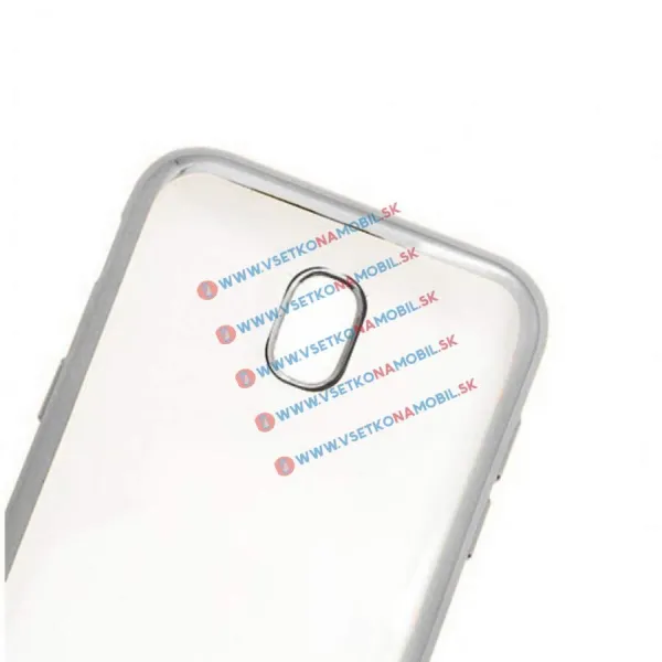 METALLIC Silikónový obal Samsung Galaxy J7 2017 (J730) strieborný