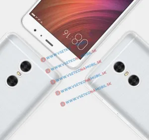 Priehľadný silikónový obal Xiaomi Redmi Pro