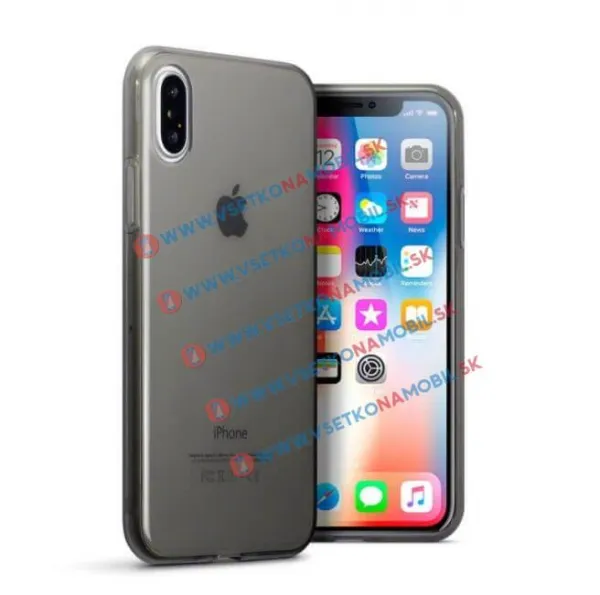Silikónový obal Apple iPhone X / XS šedý