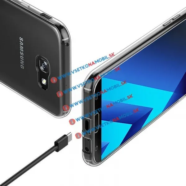 Silikónový obal Samsung Galaxy A7 2017 (A720) priehľadný