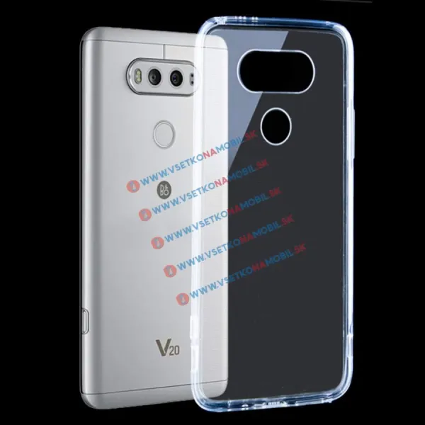 Silikónový obal LG V20 priehľadný