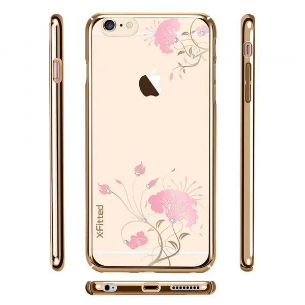 X-FITTED SWAROVSKI obal Apple iPhone 6 Plus / 6S Plus zlatý (0055)
