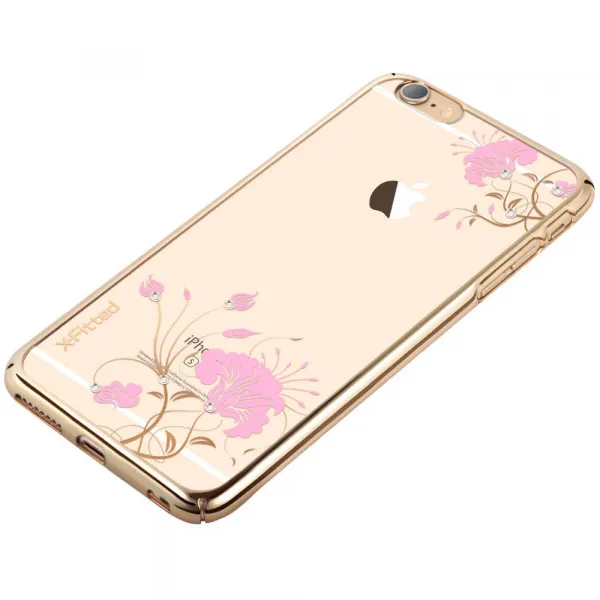 X-FITTED SWAROVSKI obal Apple iPhone 6 Plus / 6S Plus zlatý (0055)