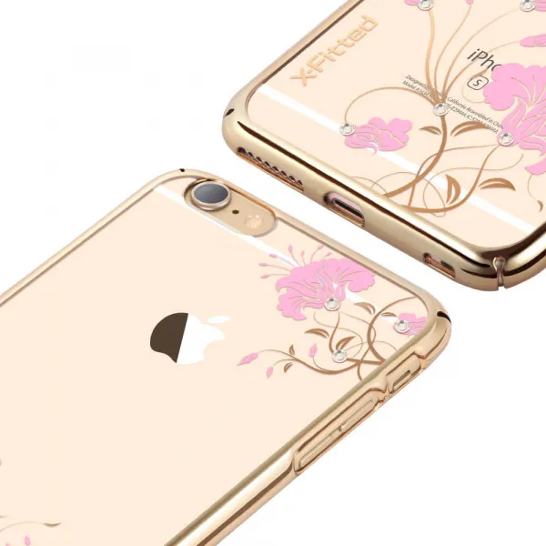 X-FITTED SWAROVSKI obal Apple iPhone 6 Plus / 6S Plus zlatý (0055)