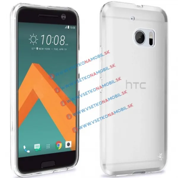 Silikónový obal HTC Lifestyle 10 priehľadný
