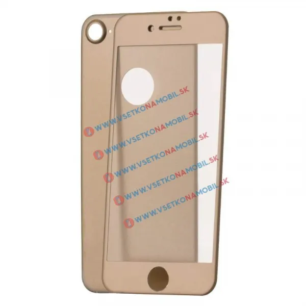 3D ALU Temperované sklo (PREDNÉ + ZADNÉ) Apple iPhone 7 zlaté
