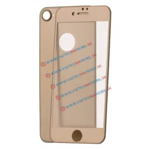 3D ALU Temperované sklo (PREDNÉ + ZADNÉ) Apple iPhone 7 zlaté