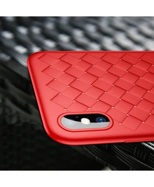 BASEUS BV WEAVING obal Apple iPhone X / XS červený