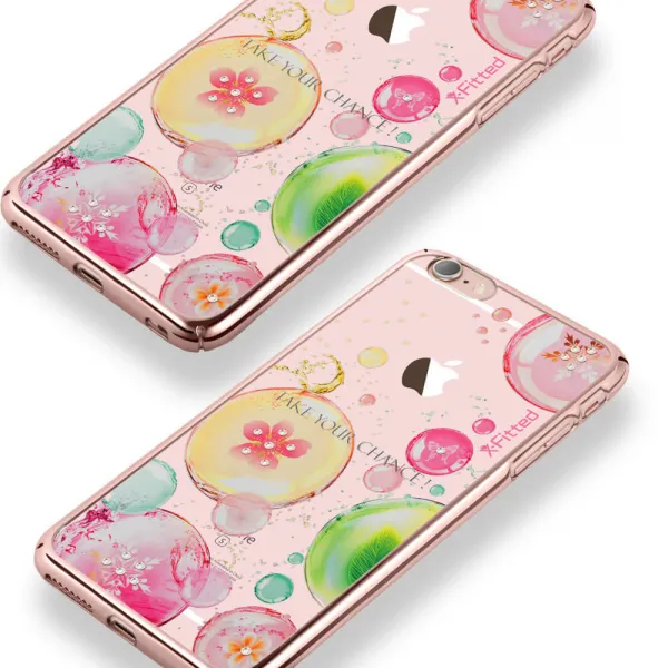 X-FITTED SWAROVSKI obal Apple iPhone 6 Plus / 6S Plus ružový (0050)