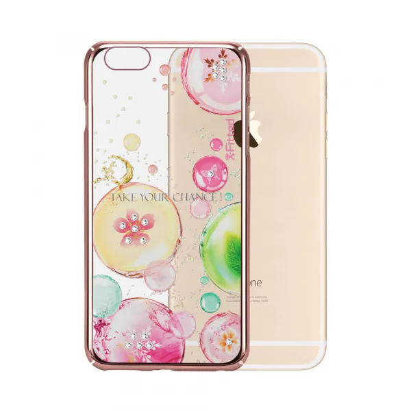 X-FITTED SWAROVSKI obal Apple iPhone 6 Plus / 6S Plus ružový (0050)