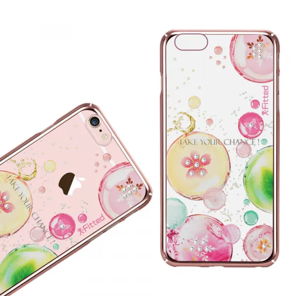 X-FITTED SWAROVSKI obal Apple iPhone 6 Plus / 6S Plus ružový (0050)