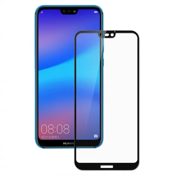 3D Tvrdené sklo Huawei P20 Lite čierne
