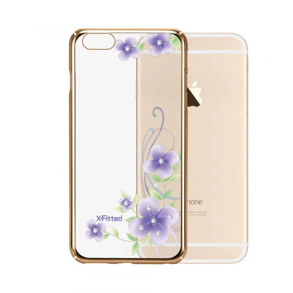 X-FITTED SWAROVSKI obal Apple iPhone 6 Plus / 6S Plus zlatý (0051)