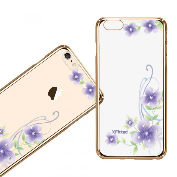 X-FITTED SWAROVSKI obal Apple iPhone 6 Plus / 6S Plus zlatý (0051)