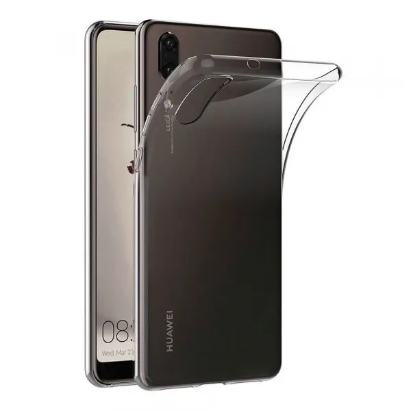 Silikónový kryt Huawei P20 priehľadný