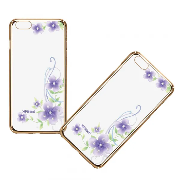 X-FITTED SWAROVSKI obal Apple iPhone 6 Plus / 6S Plus zlatý (0051)
