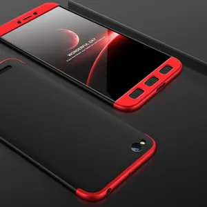 360° Ochranný obal Xiaomi Redmi 5A čierny (červený)