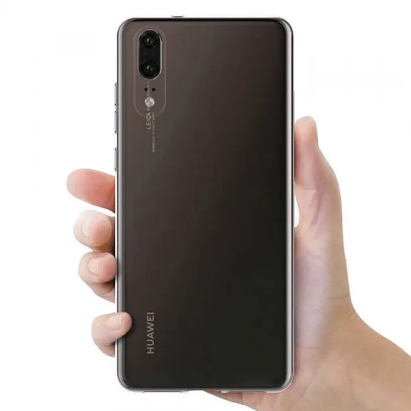 Silikónový kryt Huawei P20 priehľadný