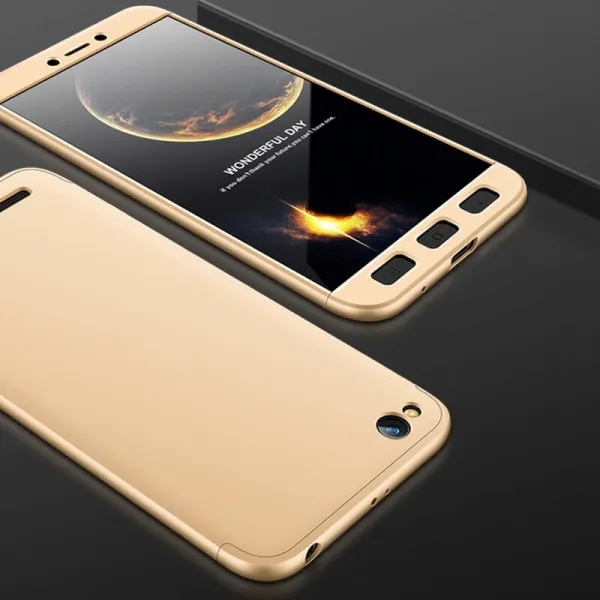 360° Ochranný obal Xiaomi Redmi 5A zlatý