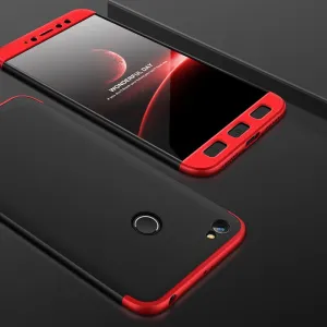 360° Ochranný obal Xiaomi Redmi Note 5A Prime čierny (červený)