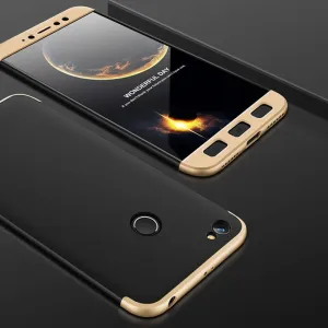 360° Ochranný obal Xiaomi Redmi Note 5A Prime čierny (zlatý)