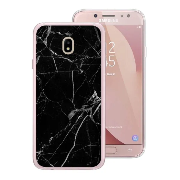 PROTEMIO MY ART kryt Samsung Galaxy J3 2017 (J330) BLACK MARBLE (142)