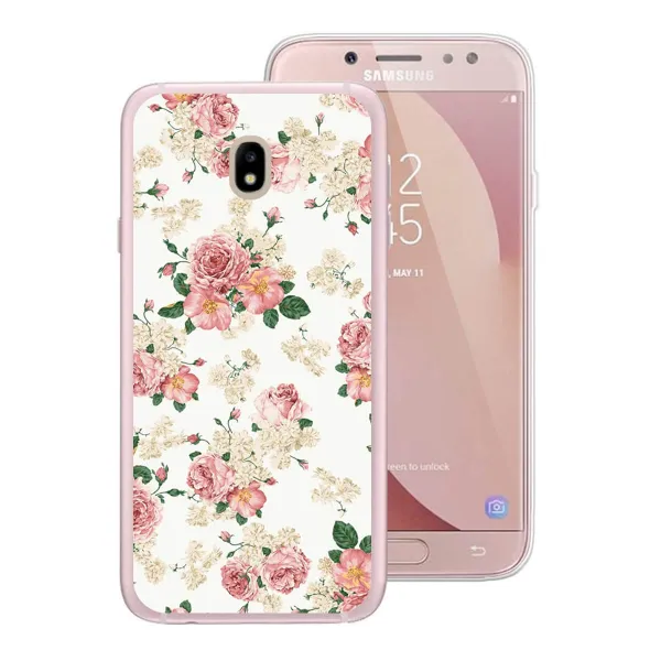 PROTEMIO MY ART kryt Samsung Galaxy J3 2017 (J330) PINK ROSES (016)