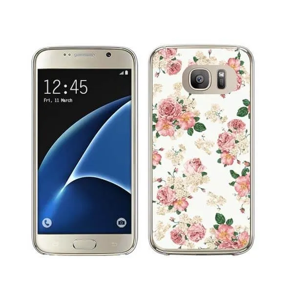 PROTEMIO MY ART kryt Samsung Galaxy S7 Edge PINK ROSES (016)