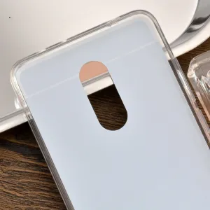 Zrkadlový silikónový kryt Xiaomi Redmi 5 zlatý