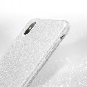 SHINING Ochranný obal Apple iPhone XS Max strieborný