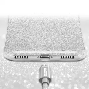 SHINING Ochranný obal Apple iPhone XS Max strieborný