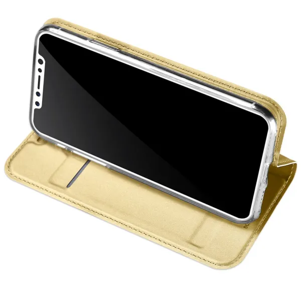 DUX Knižkové puzdro Apple iPhone XS Max zlaté
