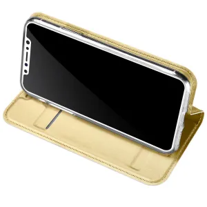 DUX Knižkové puzdro Apple iPhone XS Max zlaté