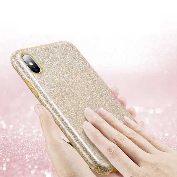 SHINING Ochranný obal Apple iPhone XS Max zlatý