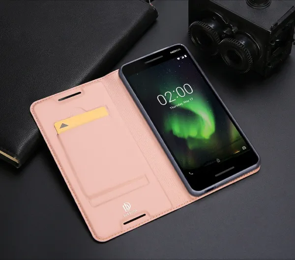 DUX Knižkové puzdro Nokia 2.1 ružové
