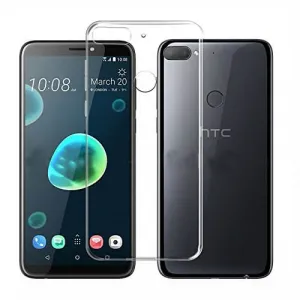 Silikónový obal HTC Desire 12 Plus priehľadný