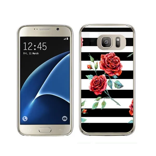 PROTEMIO MY ART kryt Samsung Galaxy S7 Edge BLACK AND WHITE (034) (034)