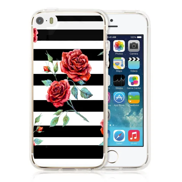 PROTEMIO MY ART kryt Apple iPhone 5 / 5S / SE BLACK AND WHITE (034) (034)