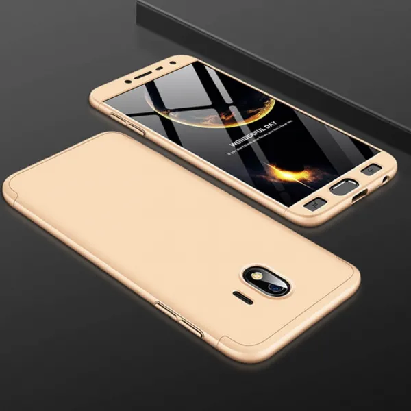 360° Ochranný obal Samsung Galaxy J4 (J400) zlatý
