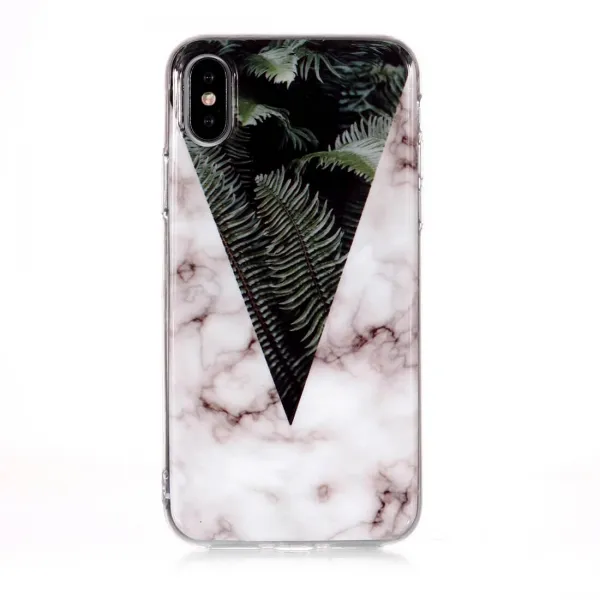 MARBLE Ochranný kryt Apple iPhone XS Max LEAVES