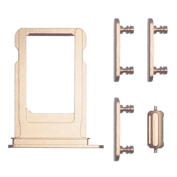 SIM Slot + bočné tlačidlá - Apple iPhone 7 Plus - zlatá