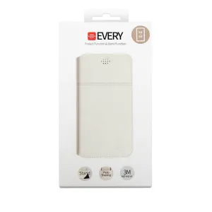 DUX UNIVERZÁLNY Peňaženkový obal 5,2" - 5,5" biely