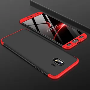 360° Ochranný obal Samsung Galaxy J4 (J400) čierny (červený)