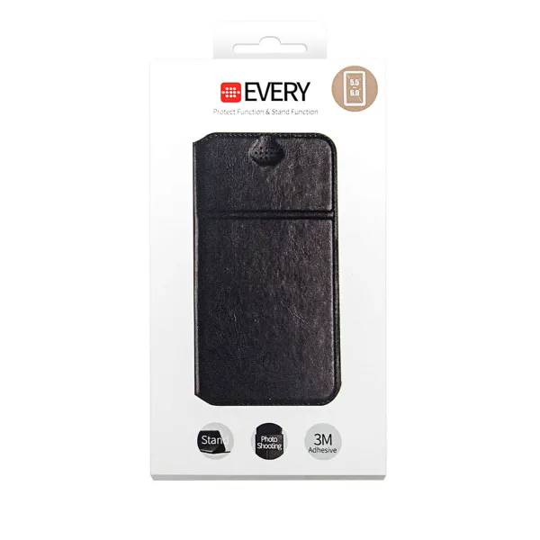 DUX UNIVERZÁLNY Peňaženkový obal 5,5" - 6,0" čierny