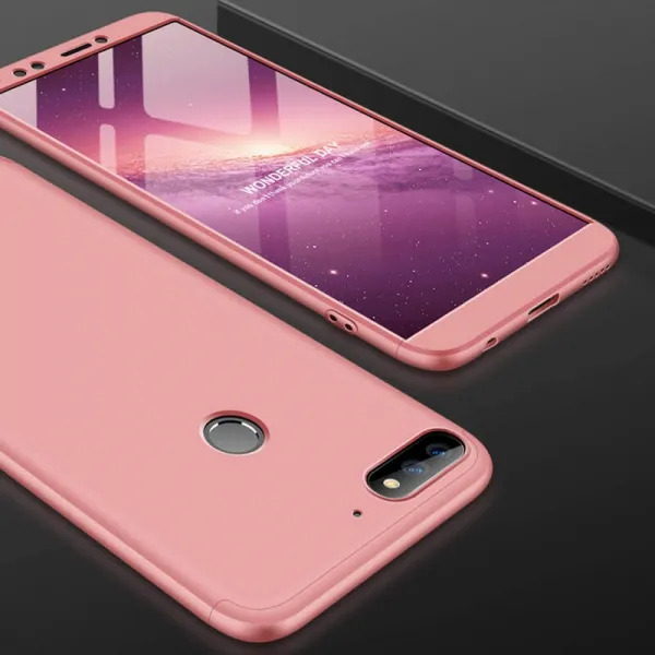 360° Ochranný obal Huawei Y7 Prime 2018 ružový